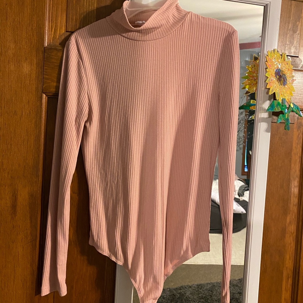 Mock neck body suit